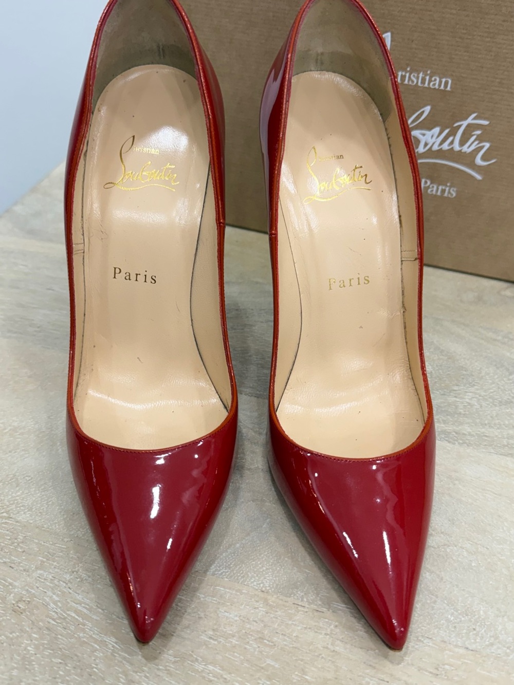 Christian Louboutin So Kate Red Patent Leather Pumps Heels 120mm w Box 38 1/2 - Picture 6 of 15